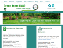 Tablet Screenshot of greenteamhvacnepa.com